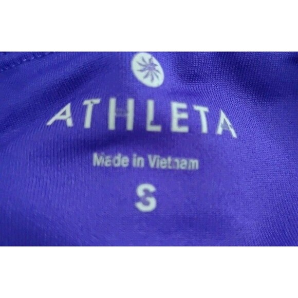 Athleta Brilliant Blue Sonar Mesh Crop Leggings BRILLIANT BLUE Small - Picture 2 of 2